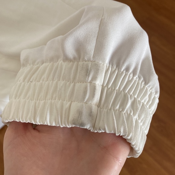 Halston white jumpsuit with hood - Picture 6 of 8